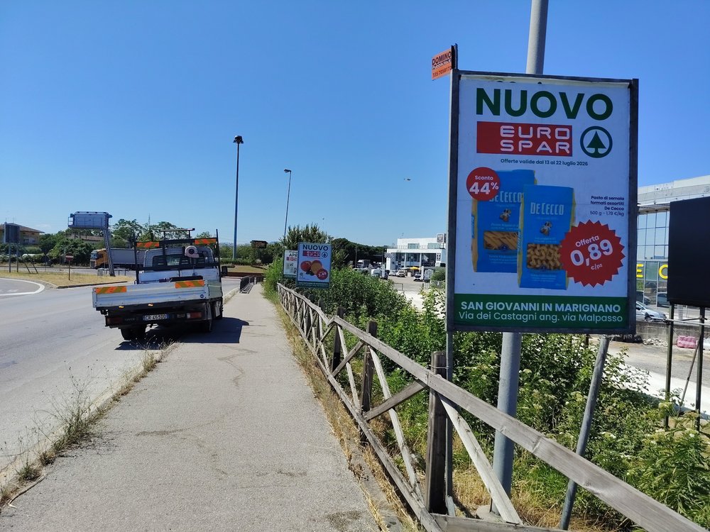 Cavalletti per il nuovo Eurospar di San Giovanni in Marignano